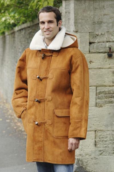 Mens traditional duffle coat